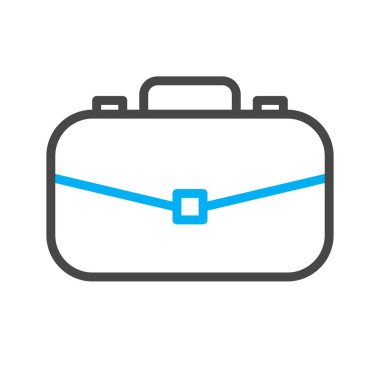 Evrak çantası simgesi soyut arkaplanda izole edildi