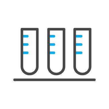 Test simgesi soyut arkaplanda izole edildi