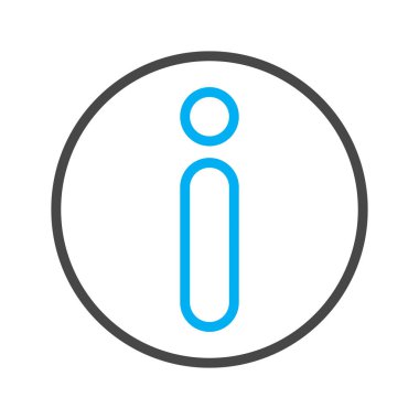 Soyut arkaplanda bilgi simgesi izole edildi