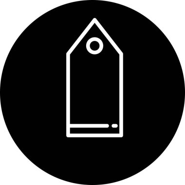 Soyut arkaplanda etiket simgesi izole edildi