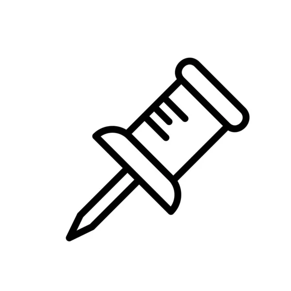 Icono de pin aislado sobre fondo abstracto — Vector de stock
