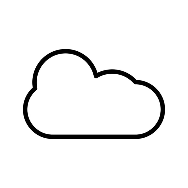 Cloud  icon isolated on abstract background — Stock Vector