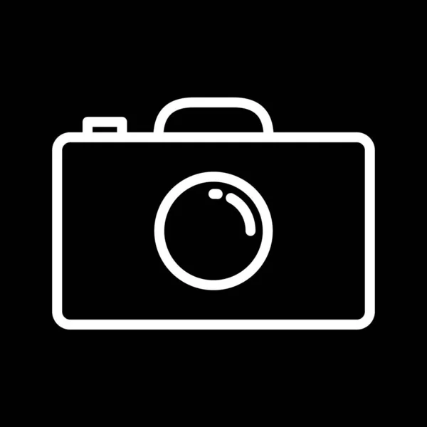 Εικονίδιο κάμερας απομονωμένο σε αφηρημένο φόντο — Διανυσματικό Αρχείο