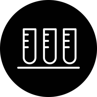 Test simgesi soyut arkaplanda izole edildi