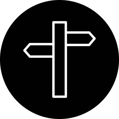 Yönlendirme simgesi soyut arkaplanda izole edildi