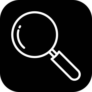 Soyut arkaplanda arama simgesi izole edildi