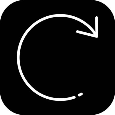 Soyut arkaplanda izole edilmiş simgeyi yeniden başlat