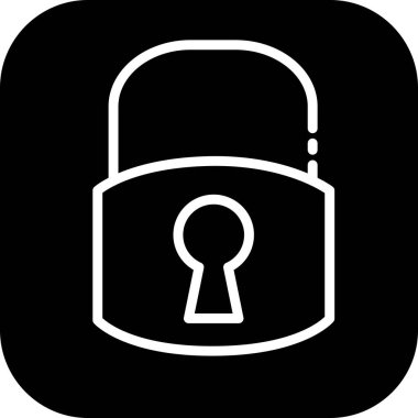 Soyut arkaplanda kilit simgesi izole edildi