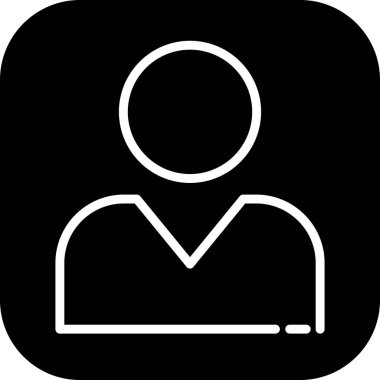 İnsan simgesi soyut arkaplanda izole edildi