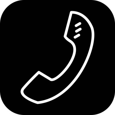 Soyut arkaplanda telefon simgesi izole edildi