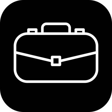 Evrak çantası simgesi soyut arkaplanda izole edildi