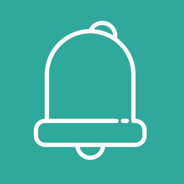 Soyut arkaplanda alarm simgesi izole edildi