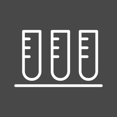 Test simgesi soyut arkaplanda izole edildi