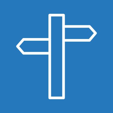 Yönlendirme simgesi soyut arkaplanda izole edildi