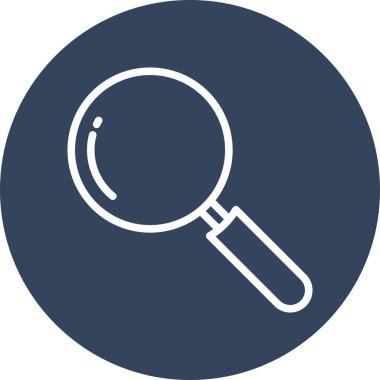 Soyut arkaplanda arama simgesi izole edildi