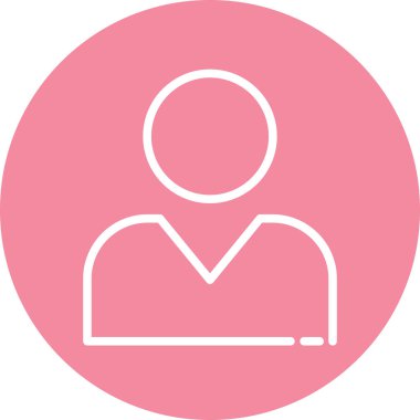 İnsan simgesi soyut arkaplanda izole edildi