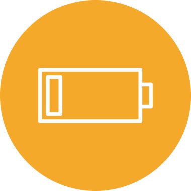 Soyut arkaplanda pil simgesi izole edildi