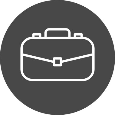 Evrak çantası simgesi soyut arkaplanda izole edildi