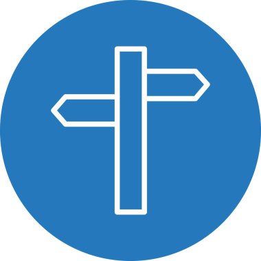 Yönlendirme simgesi soyut arkaplanda izole edildi