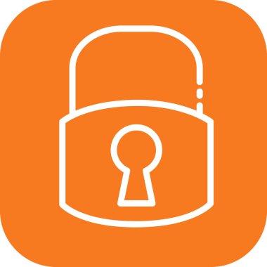 Soyut arkaplanda kilit simgesi izole edildi