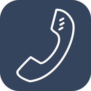 Soyut arkaplanda telefon simgesi izole edildi