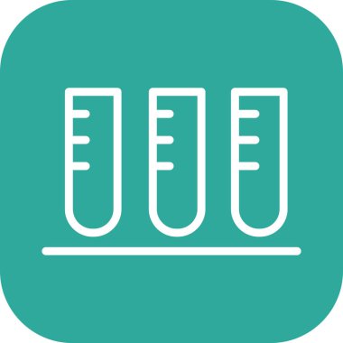 Test simgesi soyut arkaplanda izole edildi