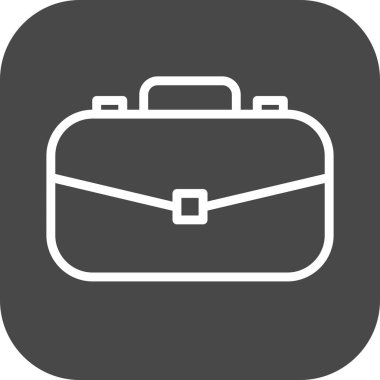 Evrak çantası simgesi soyut arkaplanda izole edildi