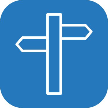 Yönlendirme simgesi soyut arkaplanda izole edildi