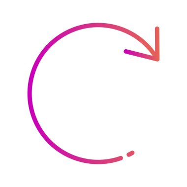 Soyut arkaplanda izole edilmiş simgeyi yeniden başlat