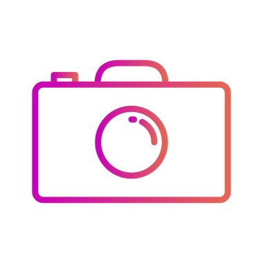 Kamera simgesi soyut arkaplanda izole edildi