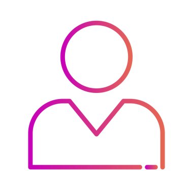 İnsan simgesi soyut arkaplanda izole edildi