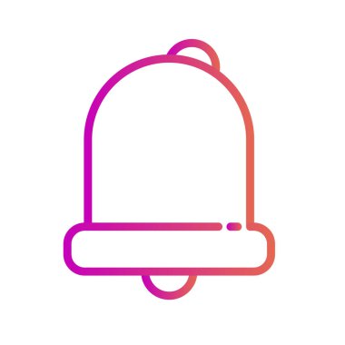 Soyut arkaplanda alarm simgesi izole edildi