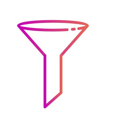  Soyut arkaplanda filtre simgesi izole edildi