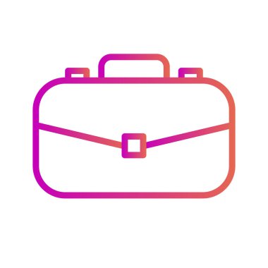 Evrak çantası simgesi soyut arkaplanda izole edildi