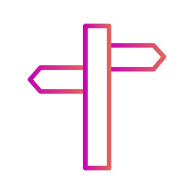 Yönlendirme simgesi soyut arkaplanda izole edildi