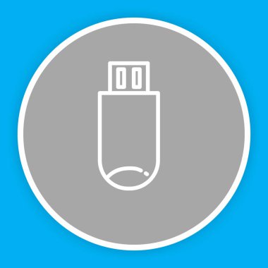 usb simgesi soyut arkaplanda izole edildi