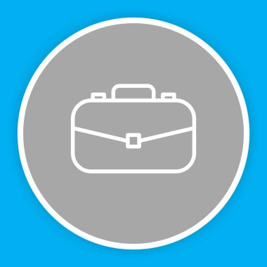 Evrak çantası simgesi soyut arkaplanda izole edildi