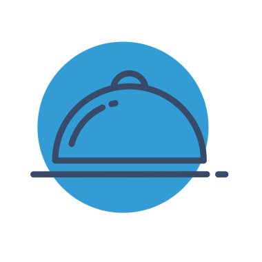 Tabak simgesi soyut arkaplanda izole edildi