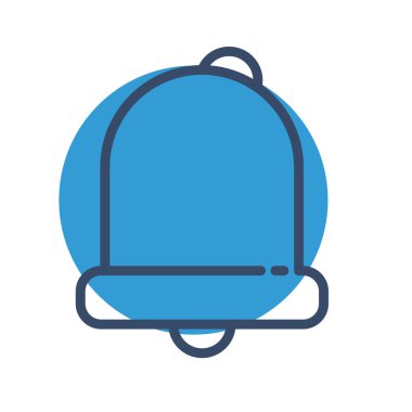 Soyut arkaplanda alarm simgesi izole edildi