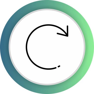 Soyut arkaplanda izole edilmiş simgeyi yeniden başlat