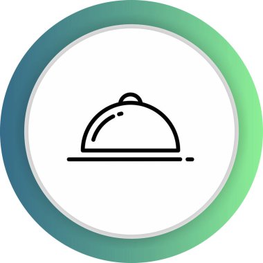 Tabak simgesi soyut arkaplanda izole edildi