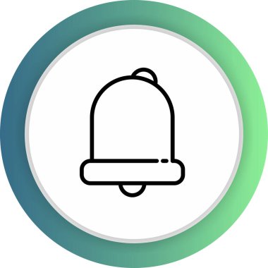 Soyut arkaplanda alarm simgesi izole edildi