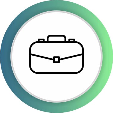 Evrak çantası simgesi soyut arkaplanda izole edildi