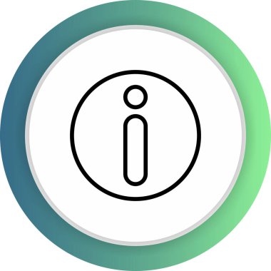 Soyut arkaplanda bilgi simgesi izole edildi