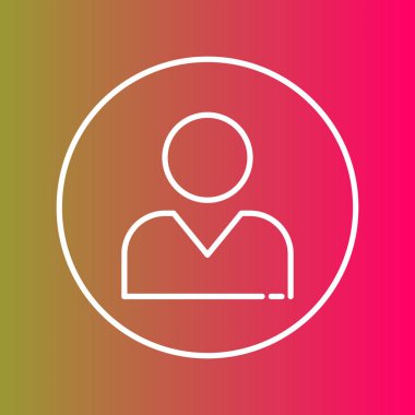 İnsan simgesi soyut arkaplanda izole edildi