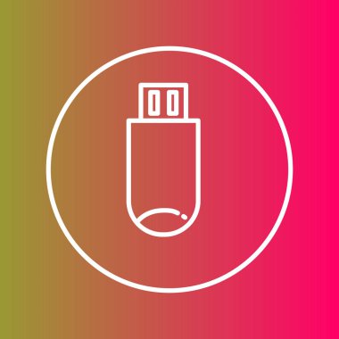 usb simgesi soyut arkaplanda izole edildi