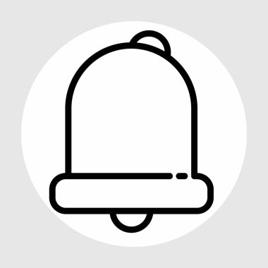 Soyut arkaplanda alarm simgesi izole edildi