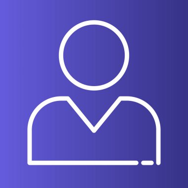 İnsan simgesi soyut arkaplanda izole edildi