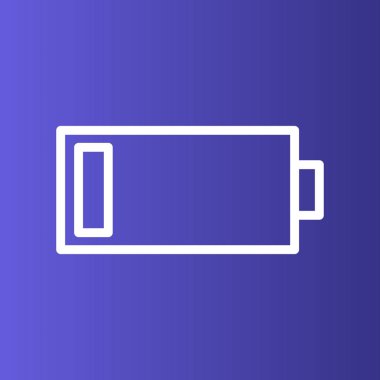 Soyut arkaplanda pil simgesi izole edildi