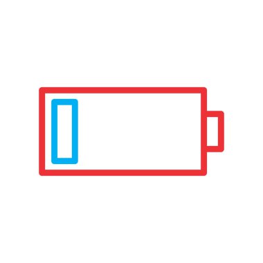 Soyut arkaplanda pil simgesi izole edildi